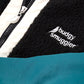 Retro Polar Fleece Jacket in Black & Green