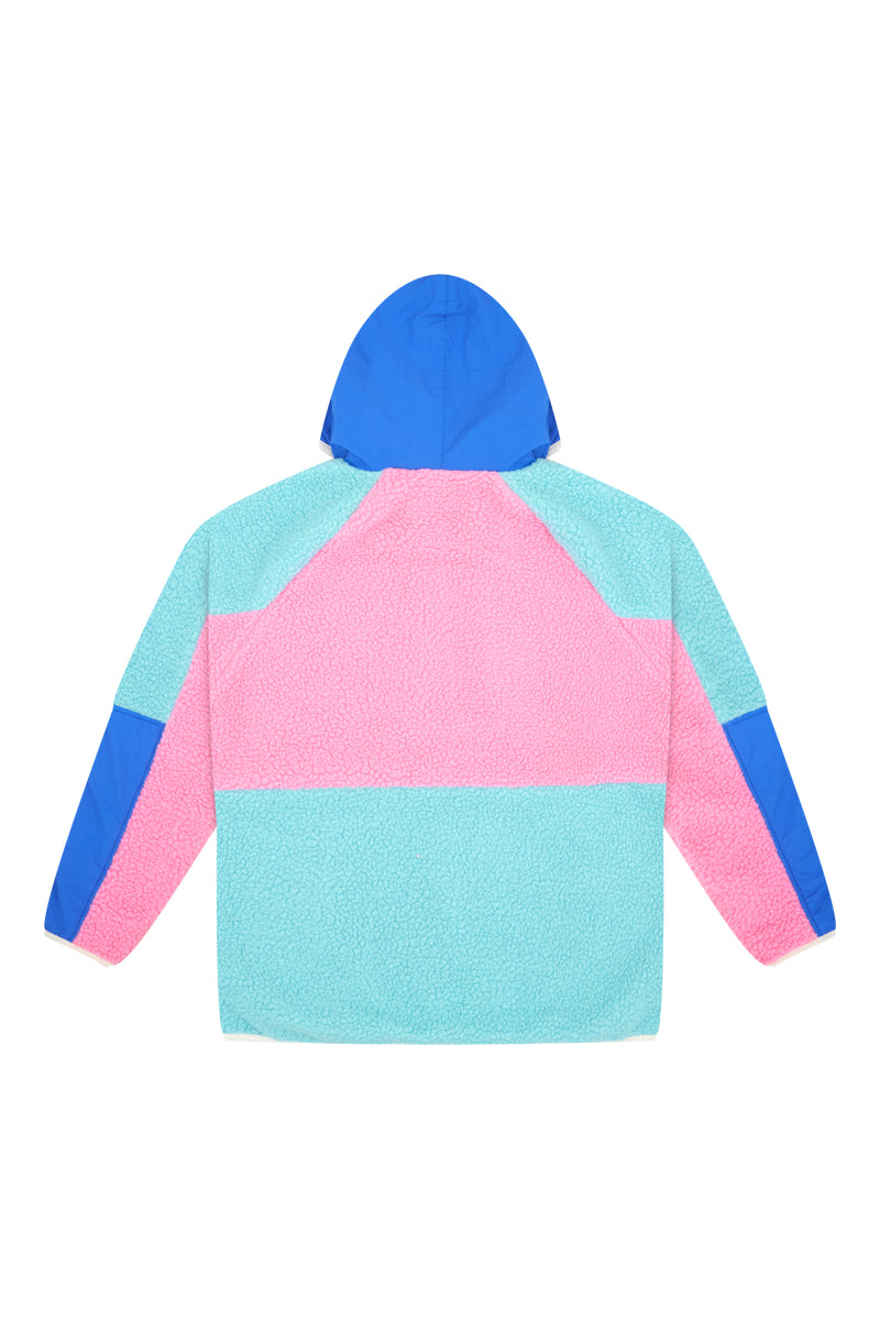 Retro Polar Fleece in Pink & Blue