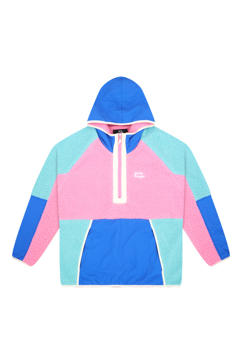 Retro Polar Fleece in Pink & Blue