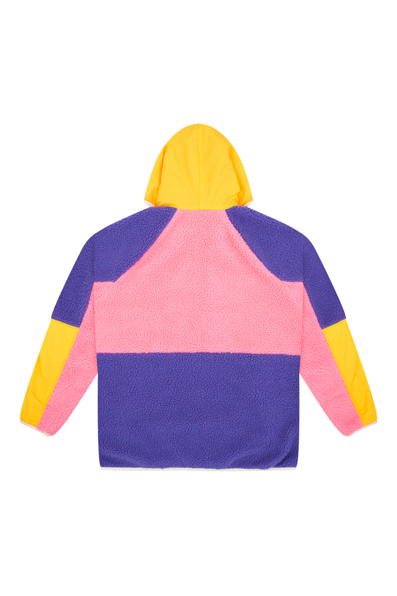 Retro Polar Fleece in Pink & Purple