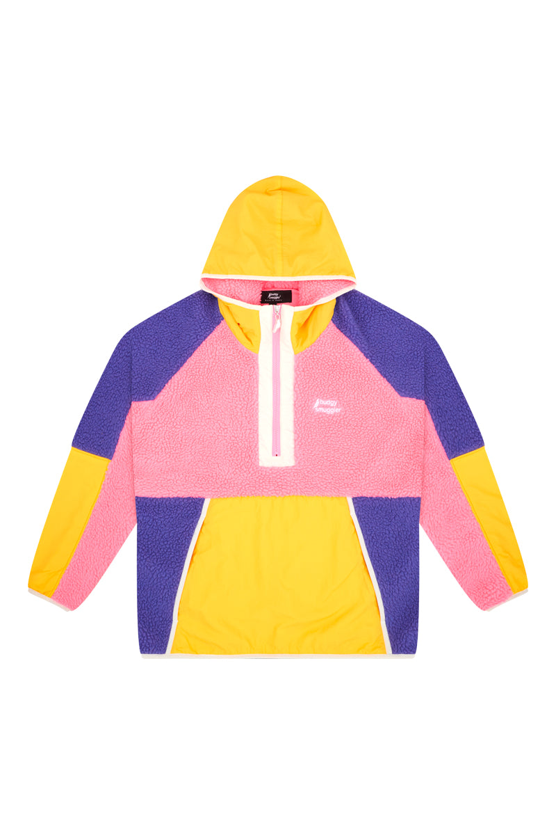 Retro Polar Fleece in Pink & Purple