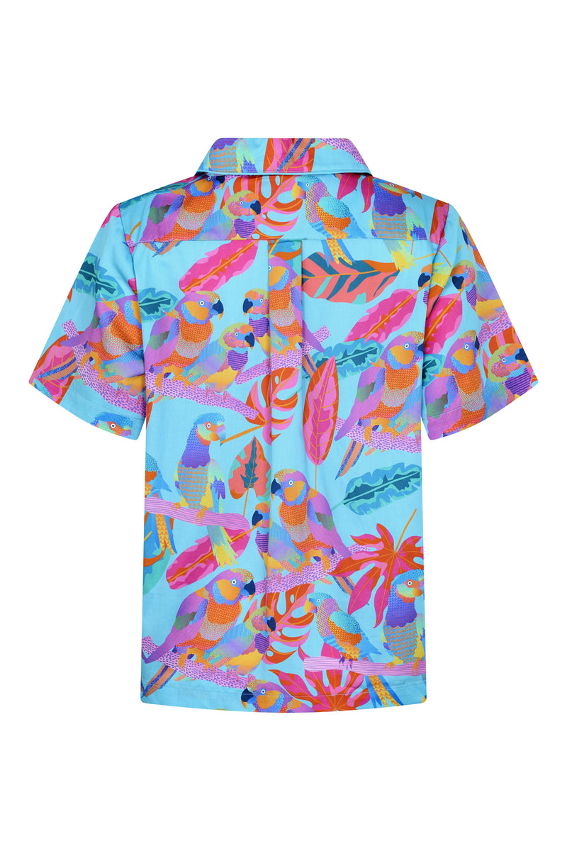 Women's Pyjama Set in Techno Parrots
