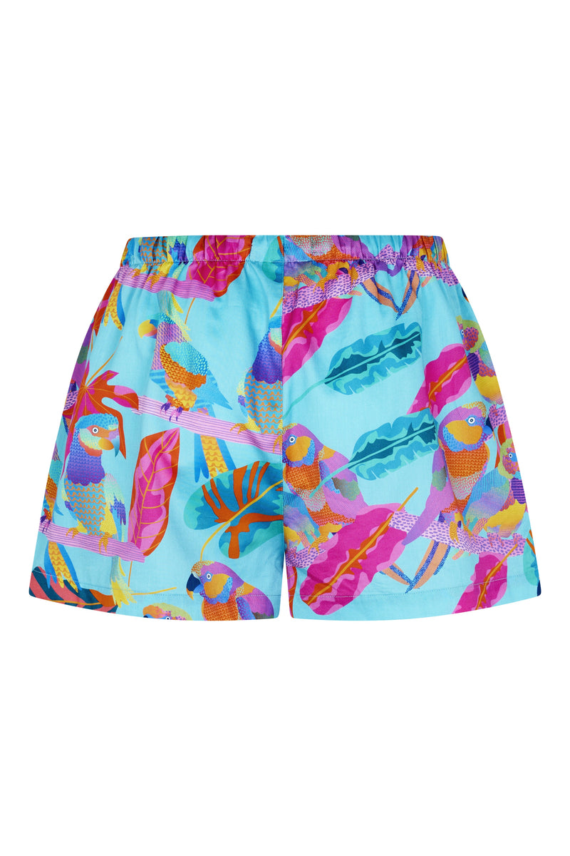 Women's Pyjama Set in Techno Parrots