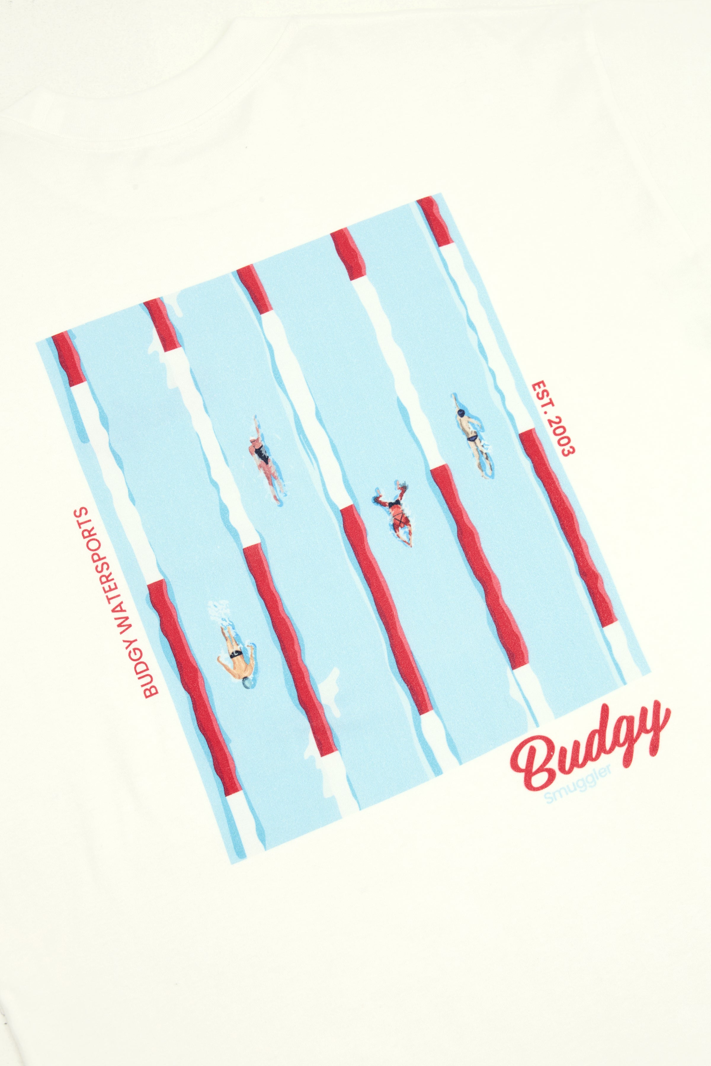 White Long Sleeve Tee with Watersports