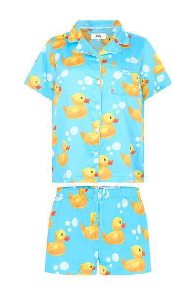 Women's Pyjama Set in Rubber Ducks