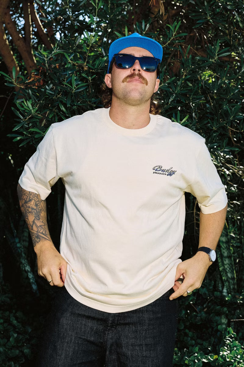 Heavyweight Cream Tee in Swingers Club