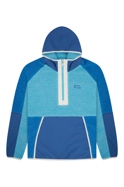Retro Polar Fleece in Blue On Blue Baby