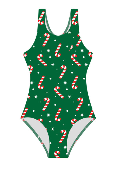 Girls One Piece in Budgy Christmas 2025