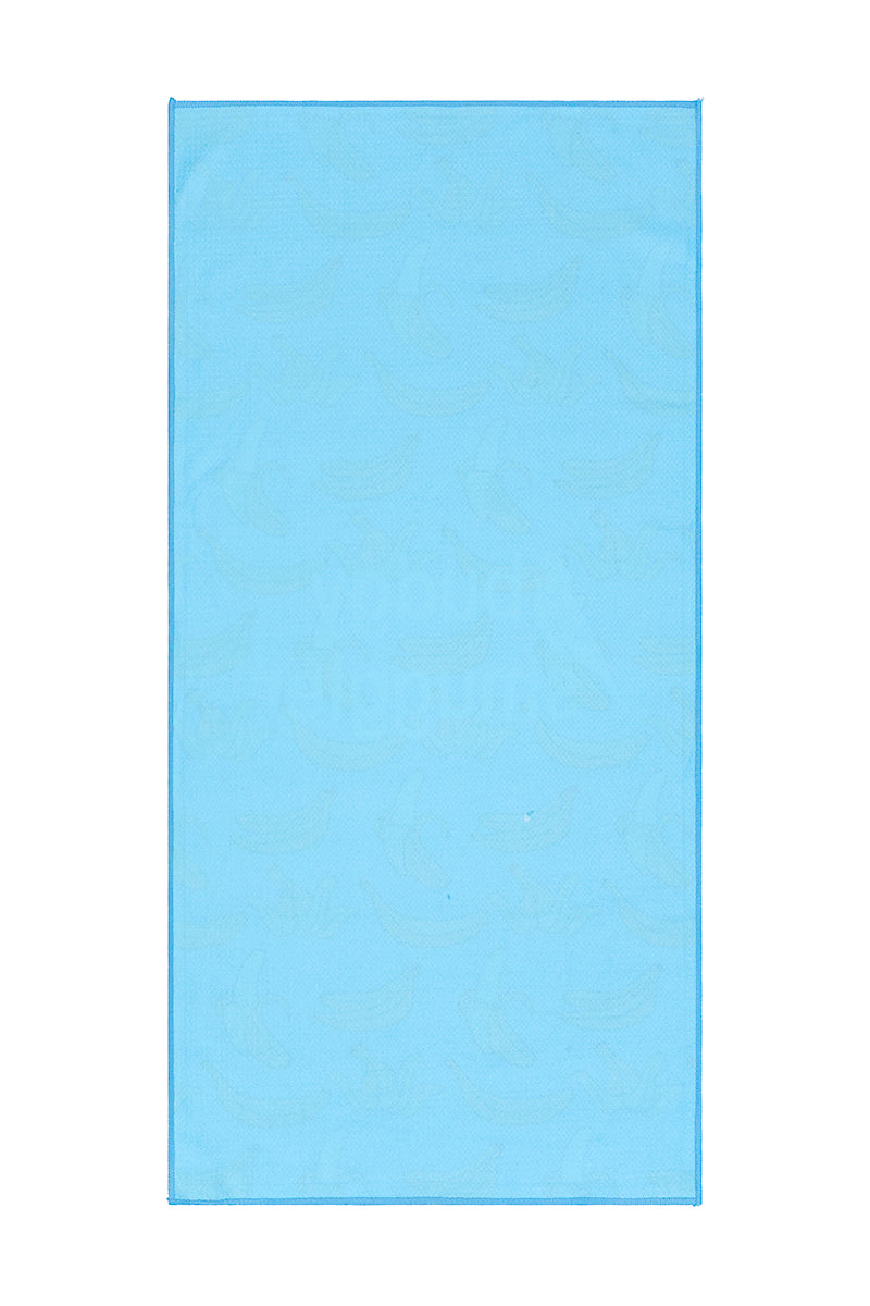 Gym Towel in Blue Bananas