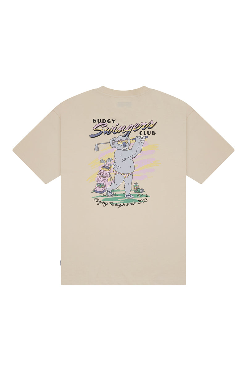 Heavyweight Cream Tee in Swingers Club