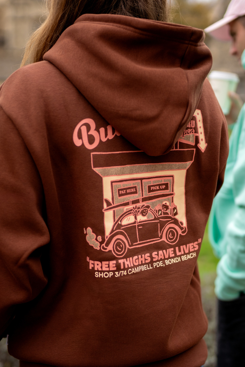 Hoodie in Brown Bondi Store