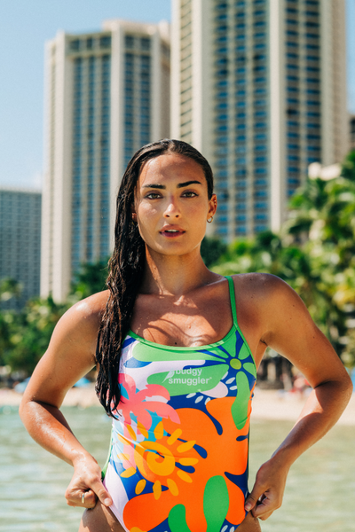 High Cut Racer in Coastal Coral