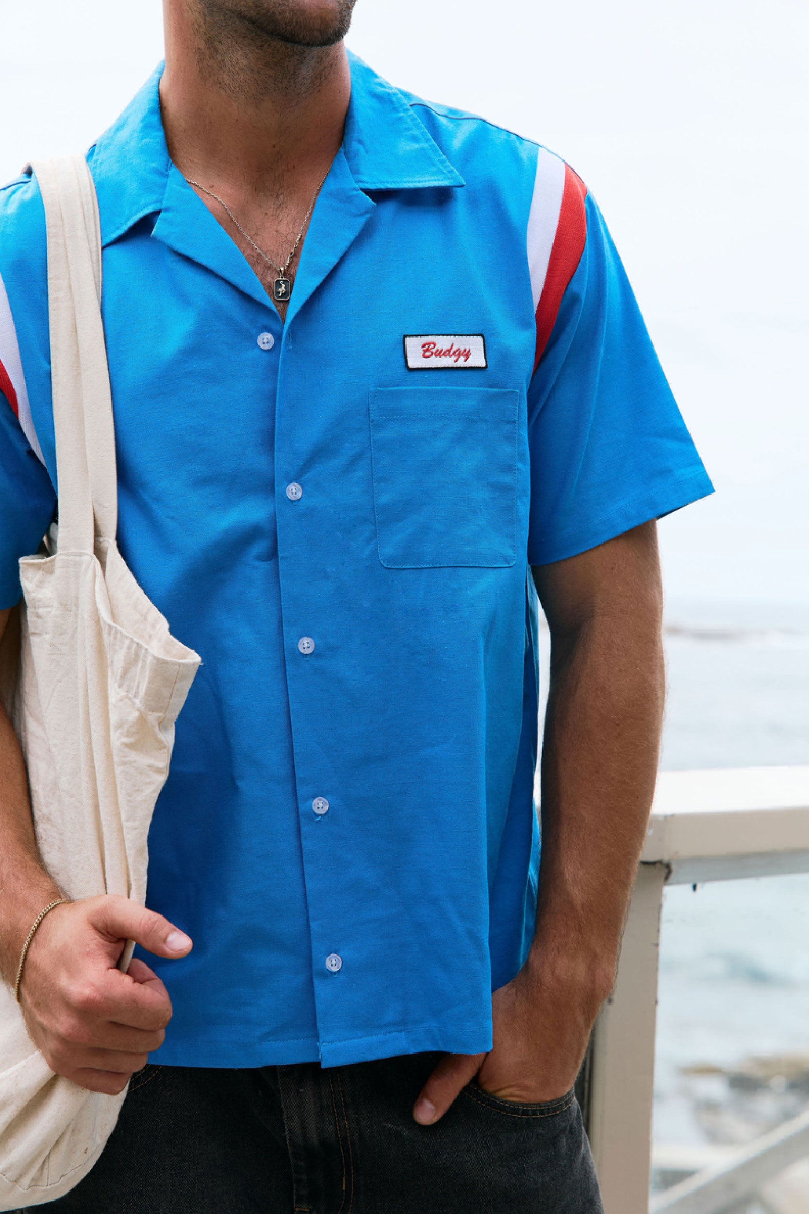 Mechanic Shirt in Blue Bowler
