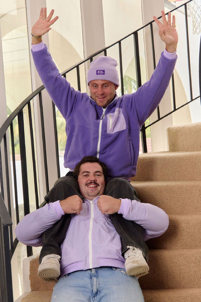 Reversible Fleece In Purple
