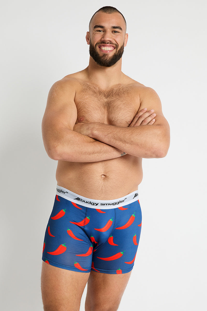 MENS UNDERWEAR CHILLI WILLIES DESIGN UNDERWEAR BUDGY SMUGGLER