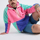 Retro Polar Fleece in Pink & Blue