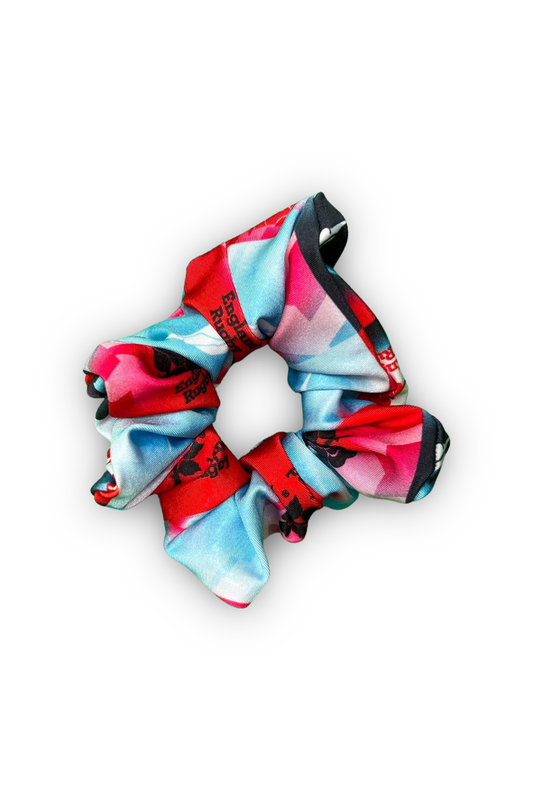 Scrunchie in England Rugby Chequered