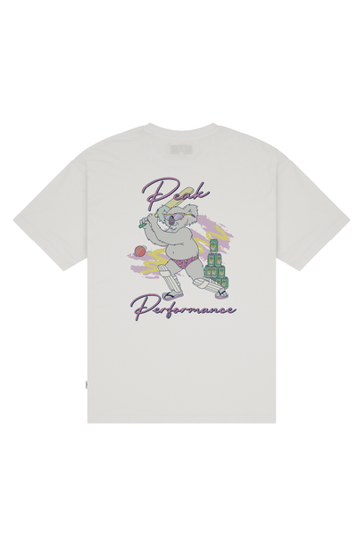 Lightweight White Tee with Peak Performance