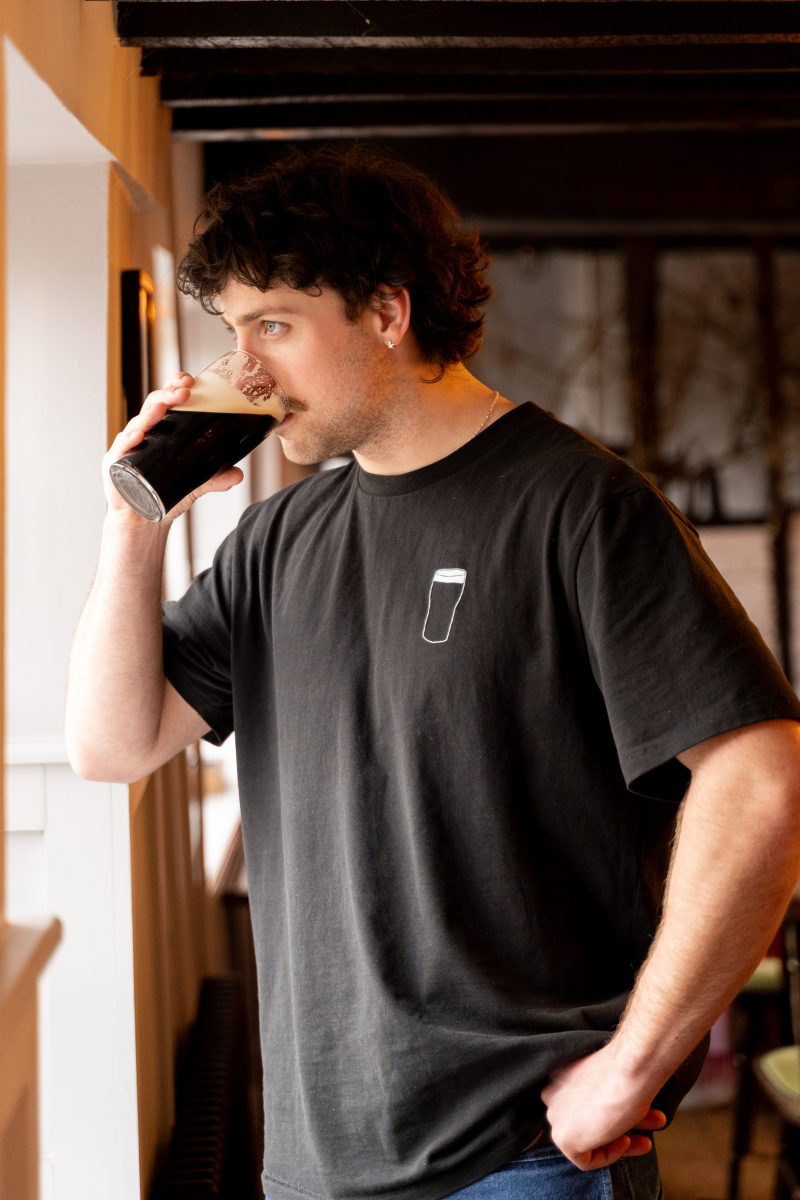 Black Tee with Sláinte