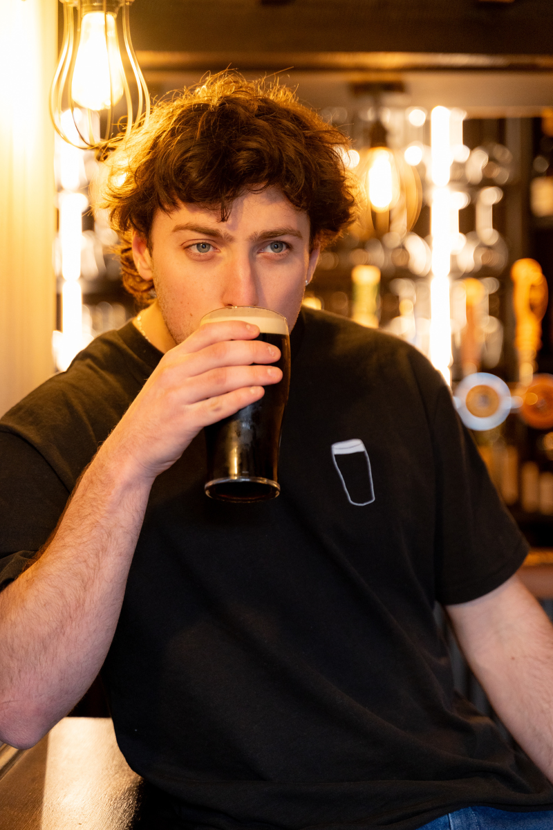 Black Tee with Sláinte