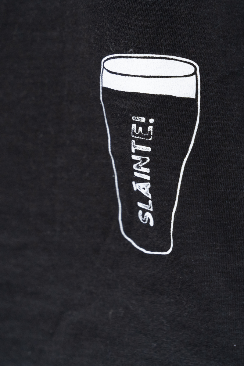 Black Tee with Sláinte