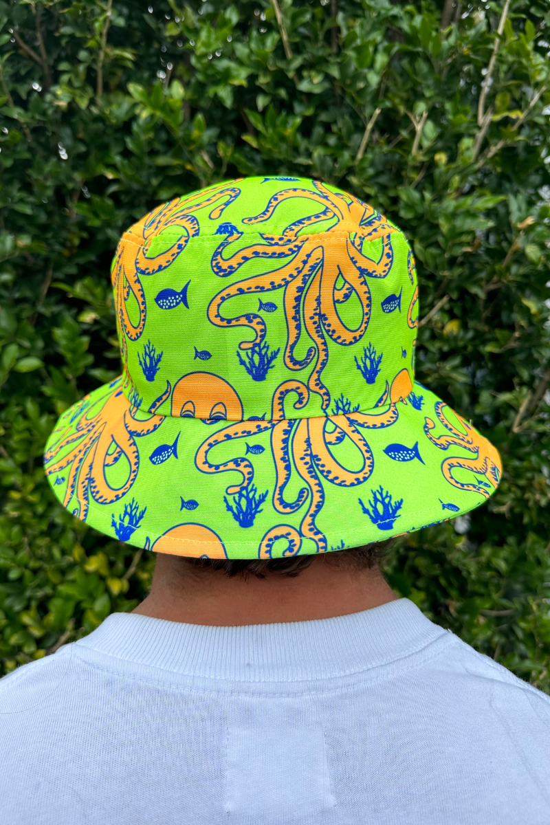 Bucket Hat 2.0 in Octopus Green