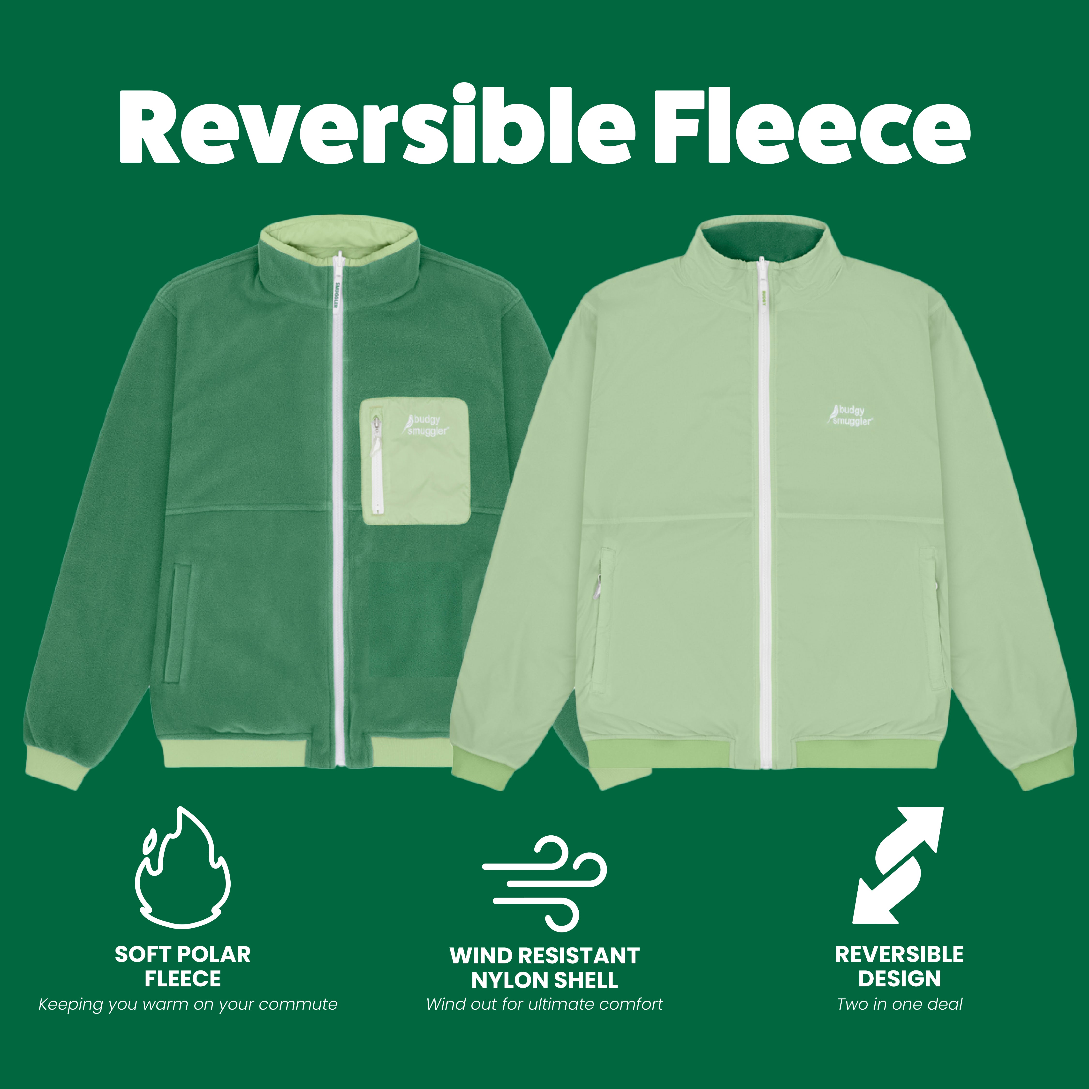 Reversible Fleece In Green