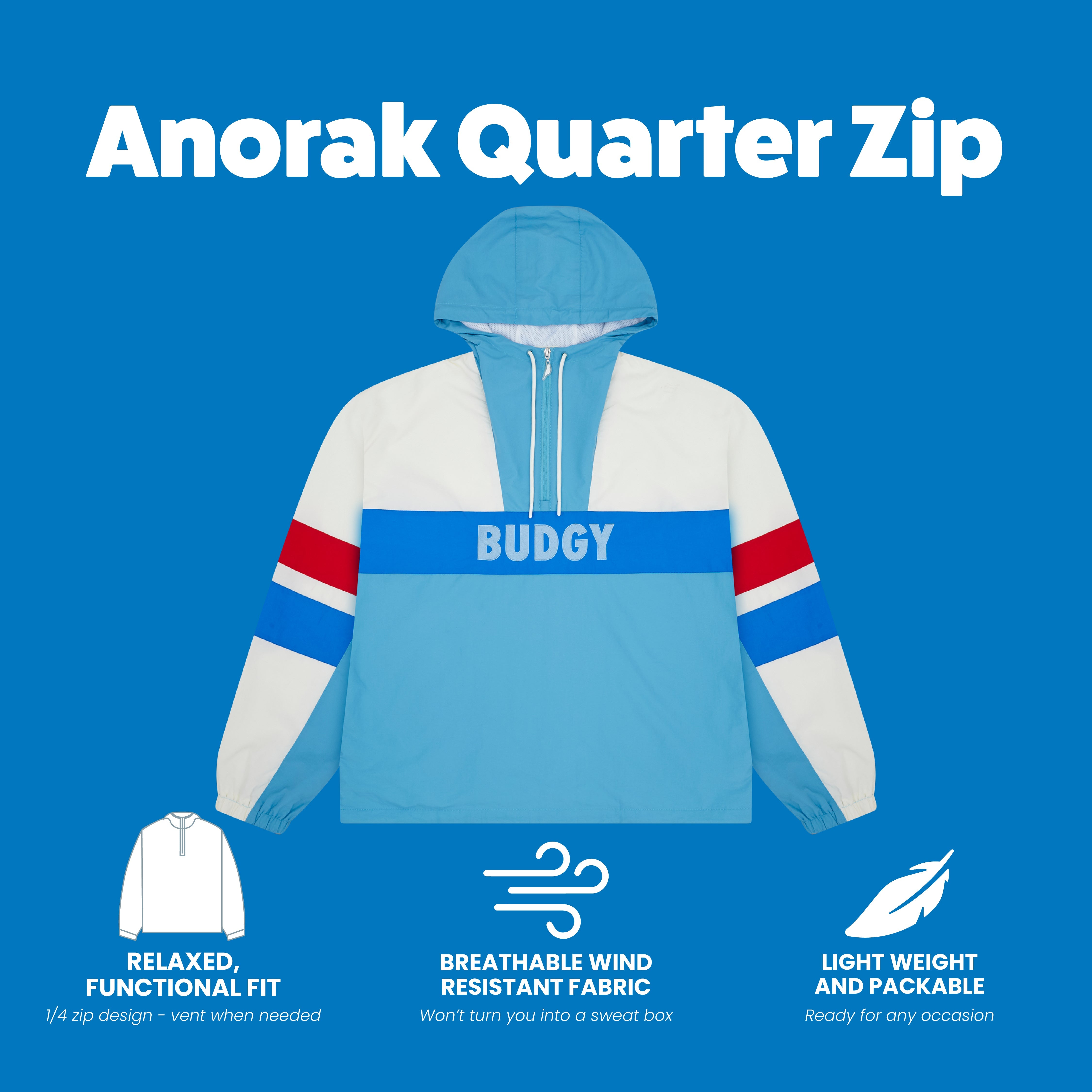 Quarter Zip Anorak Jacket