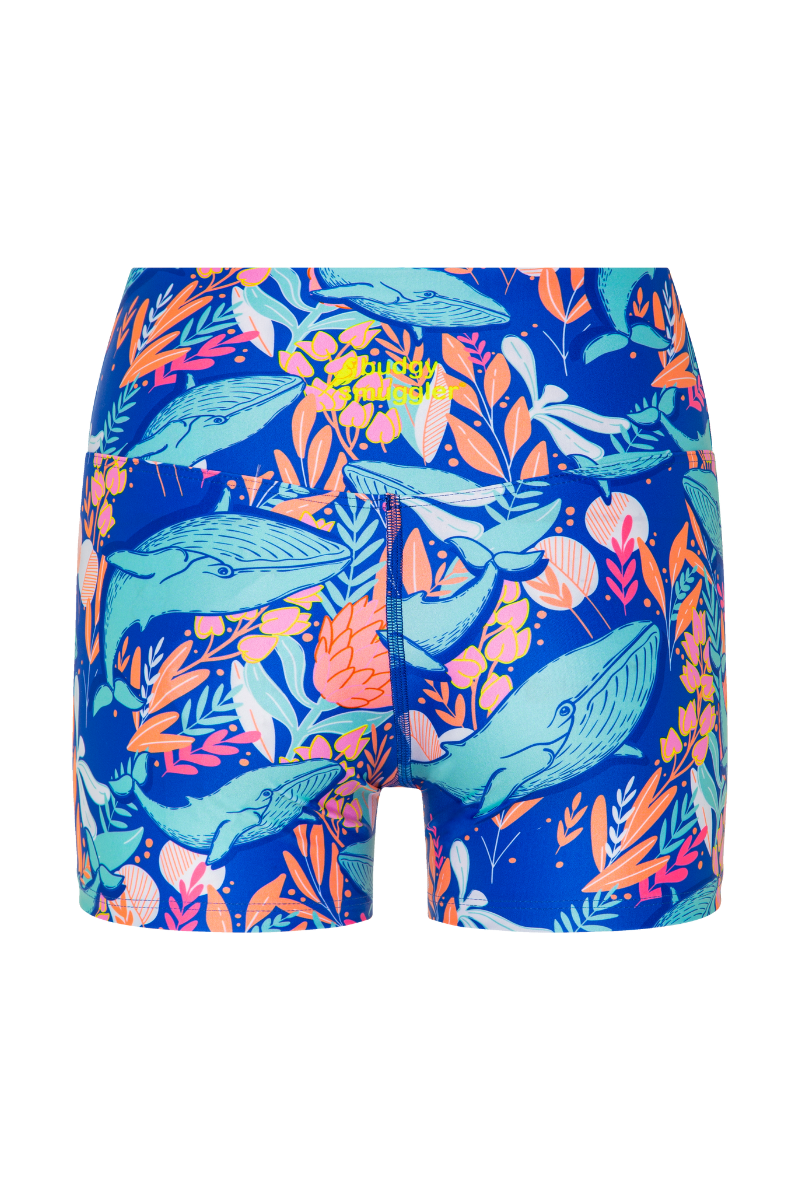 Booty Shorts in Blue Whale