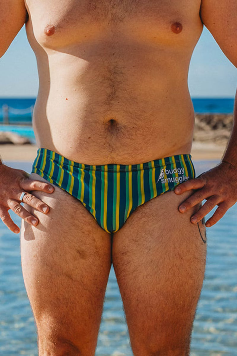 Riviera Green Stripe