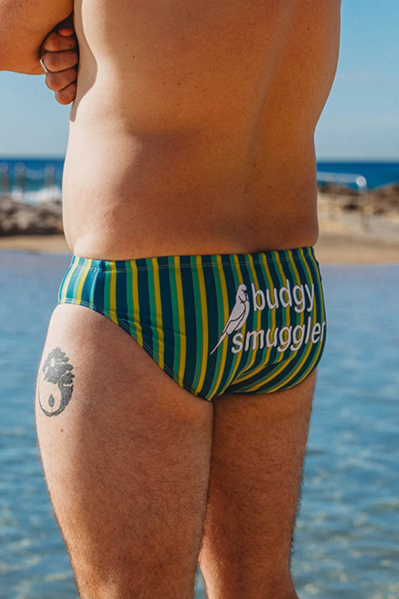Riviera Green Stripe
