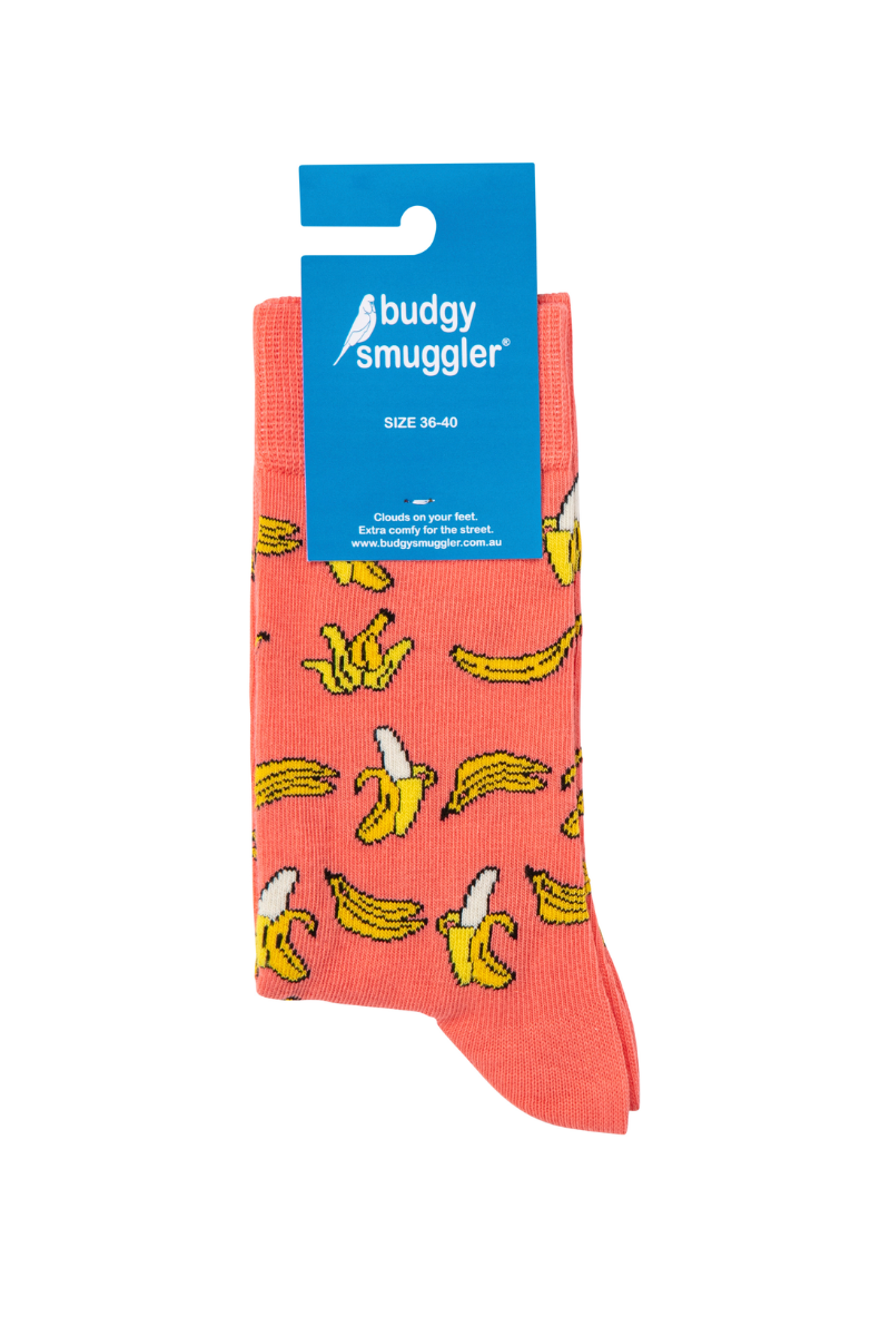 Budgy Socks in Cool Bananas