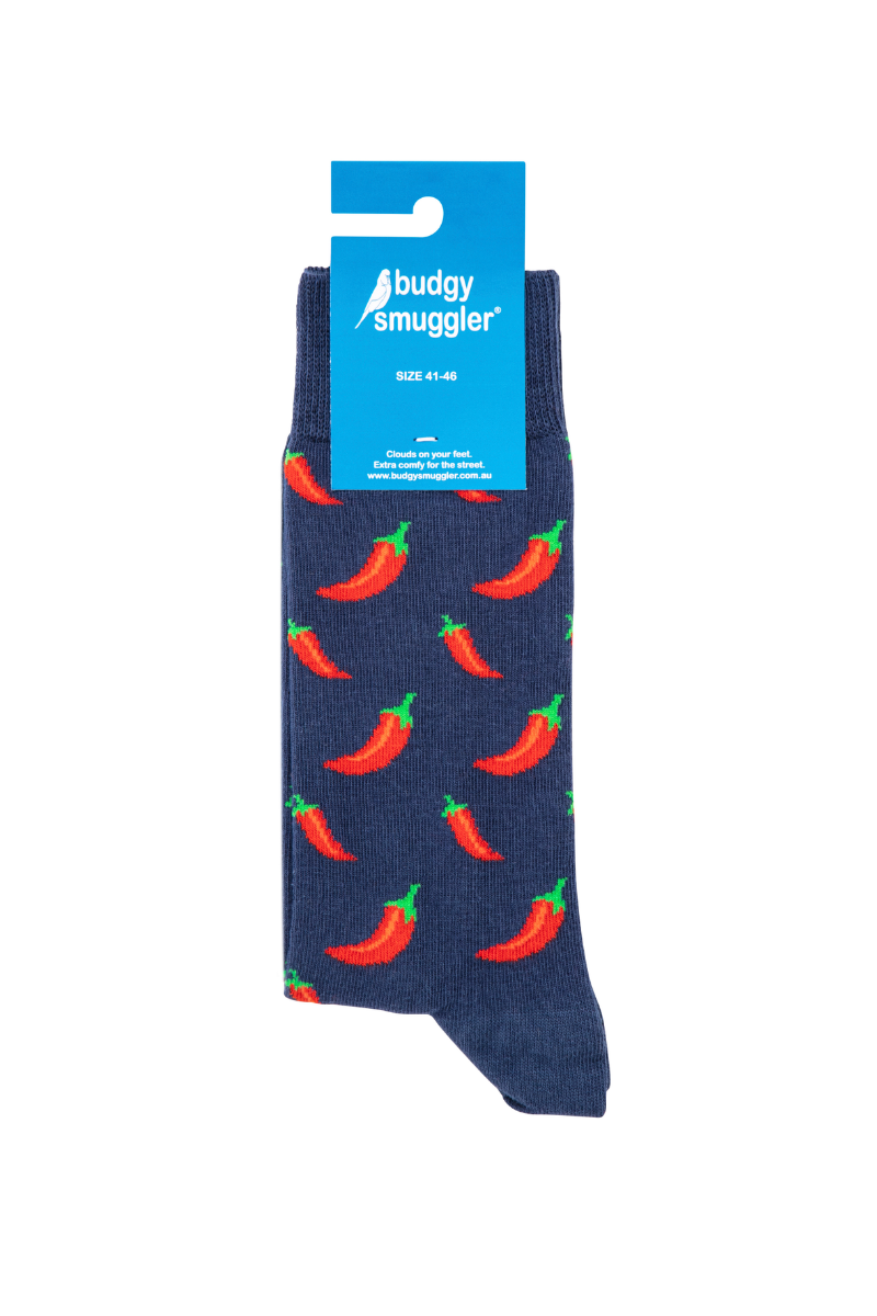 Budgy Socks in Chilli Willies