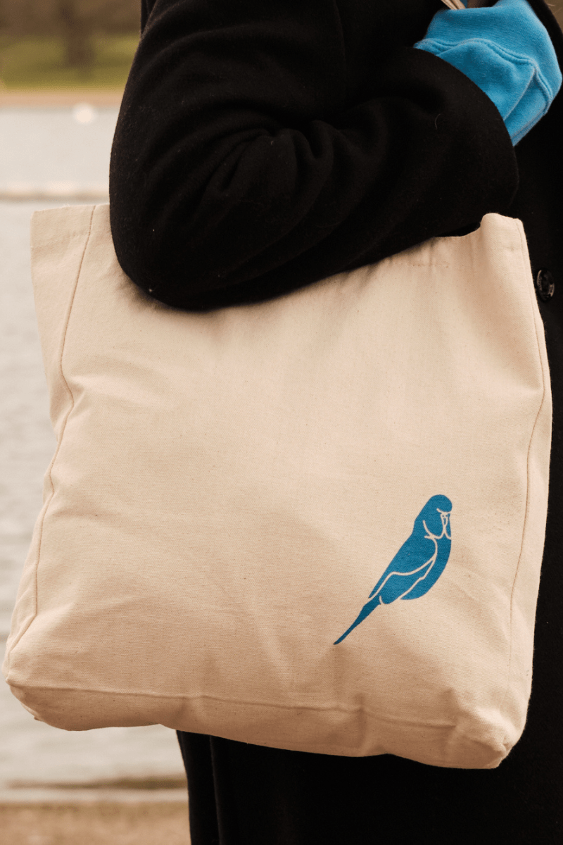 Budgy Canvas Tote Bag