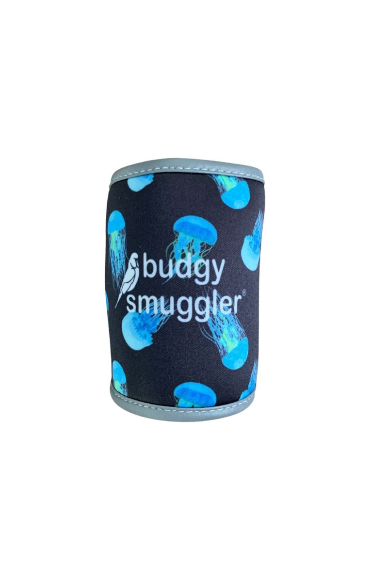 Stubby Holder with Clip in Box Jelly Fish