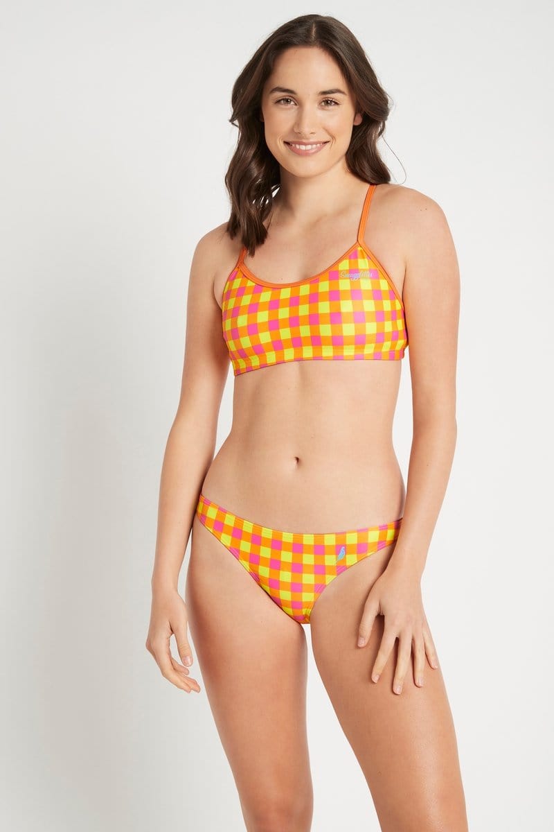 Freshwater Top in Fluro Gingham