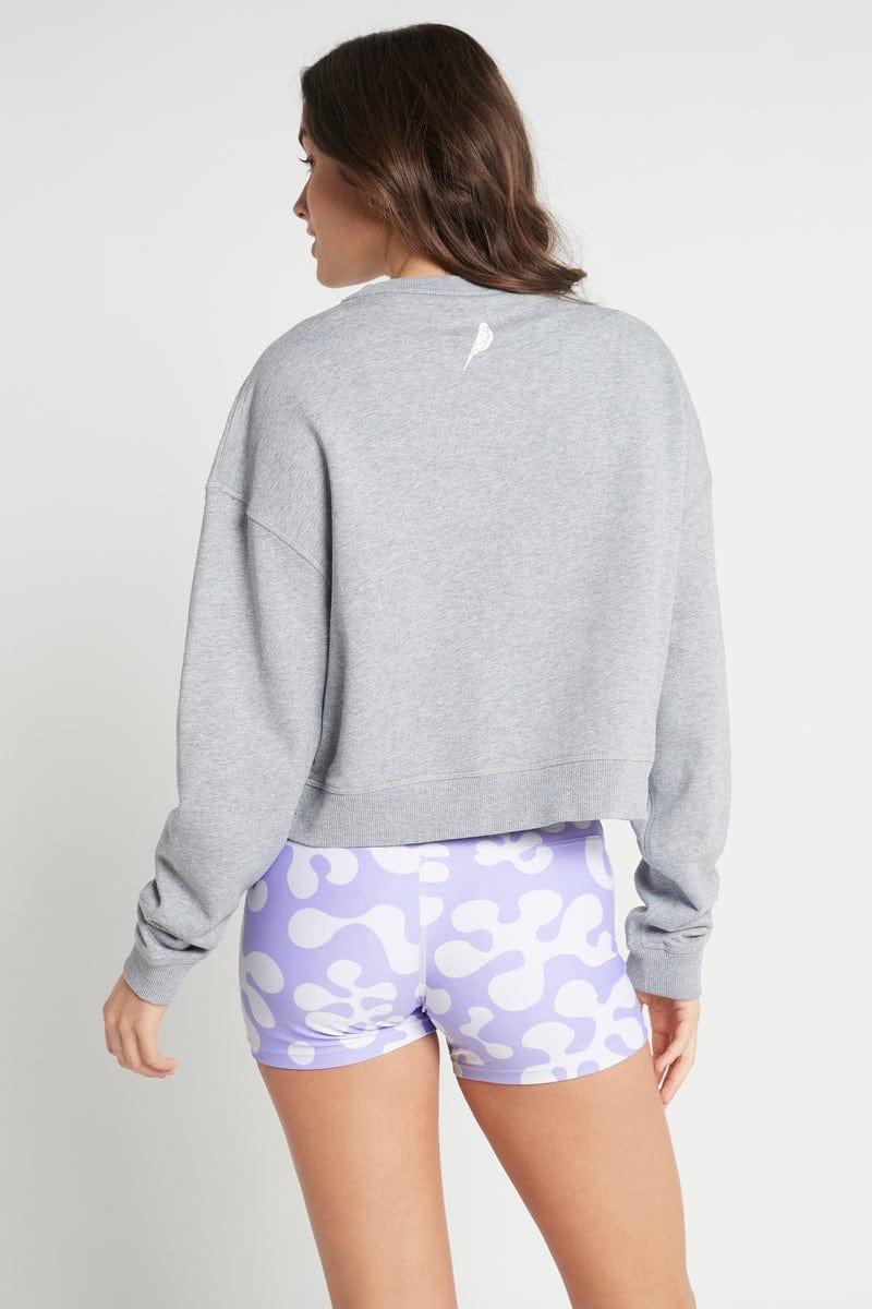 Purple 2024 booty shorts