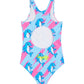Girls One Piece in Flippin the Dolphin