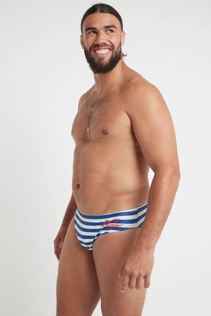 Striped mens swim on sale briefs