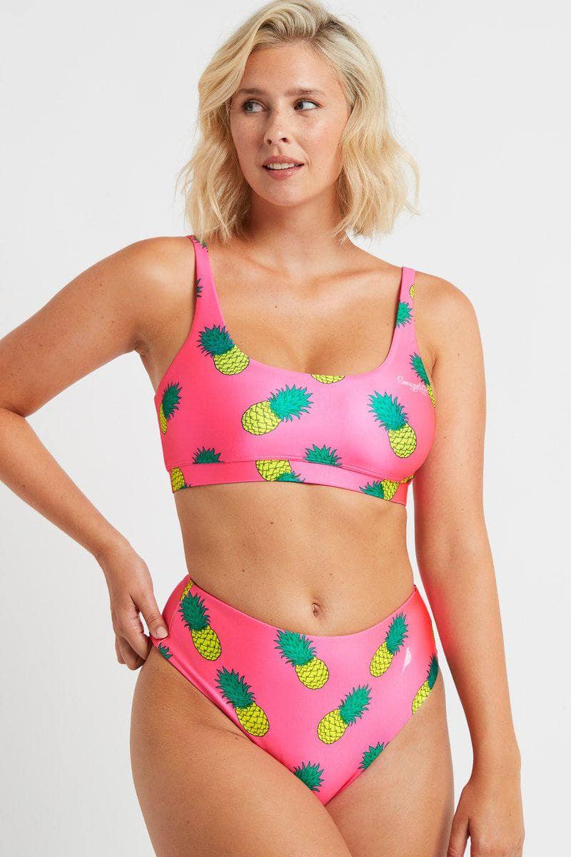 High waisted 2025 pineapple swimsuit