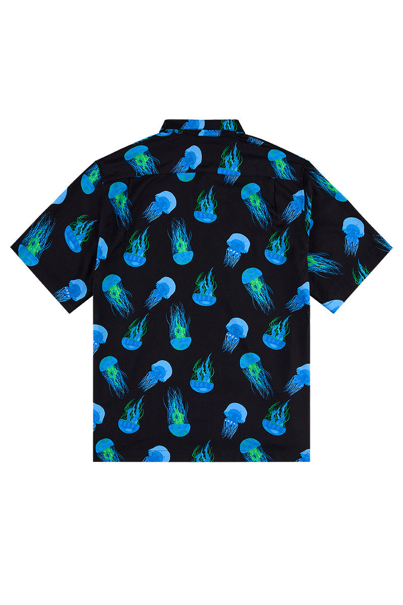 Chemise de fête hawaïenne en boîte Jelly Fish