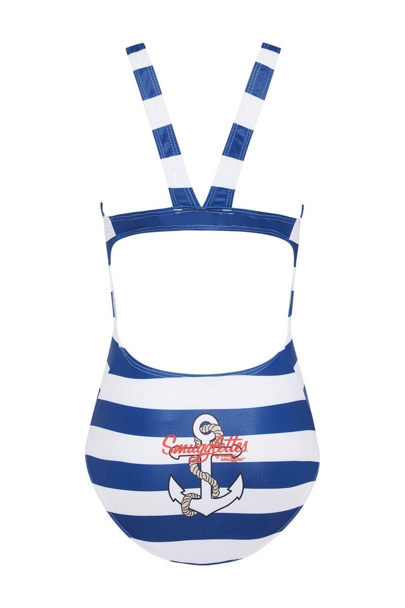 Thick Strap Racer in Sailor Stripes
