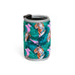 Stubby Holder with Clip in Couching Tiger