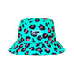 Bucket Hat in Neon Jungle Teal