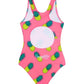 Girls One Piece in Pink Pineapple