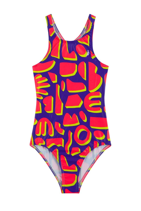 Girls One Piece in Hectic Geometric
